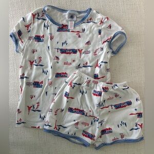 Kids Pajamas with Red and Blue Print